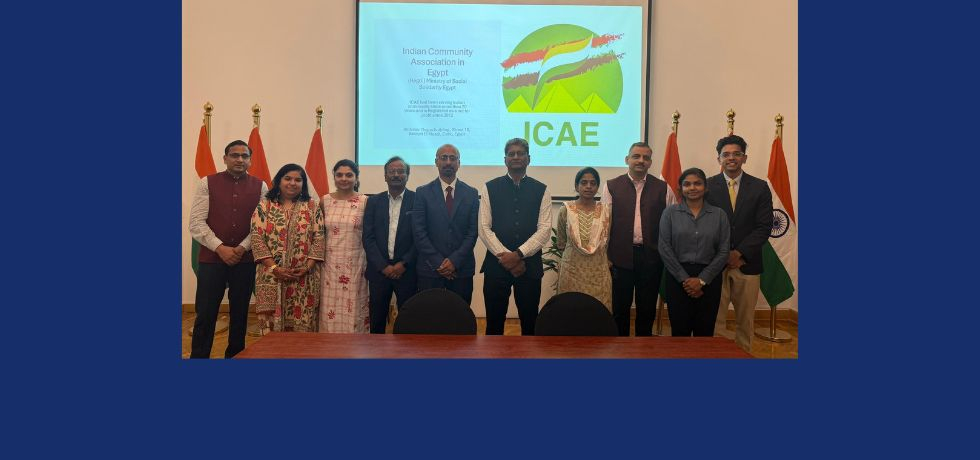Ambasador interacted with office bearers of the Indian Community Association in Egypt 
